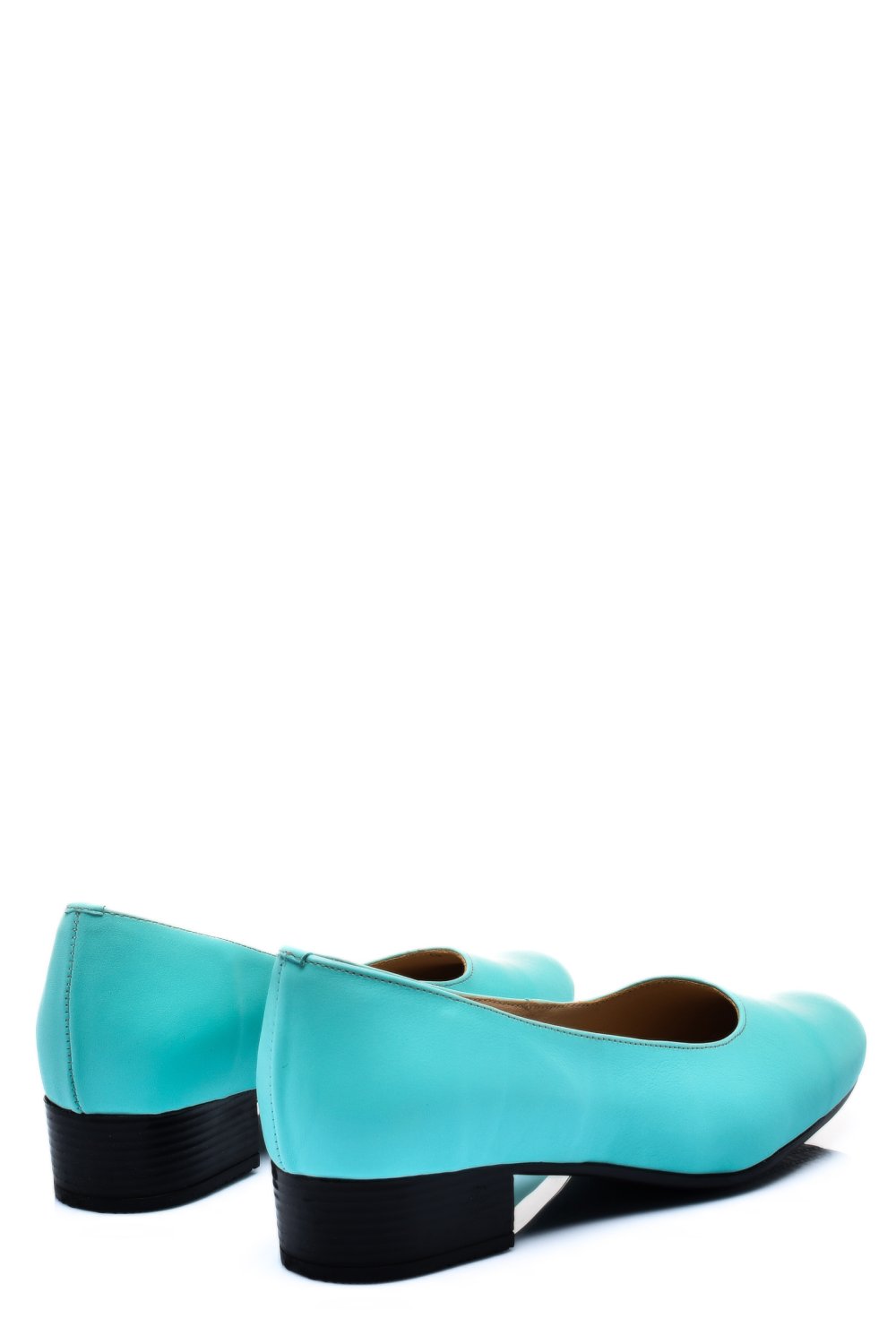 PANTOFI DAMA PIELE NATURALA TURQOISE TOC MIC 2S77040