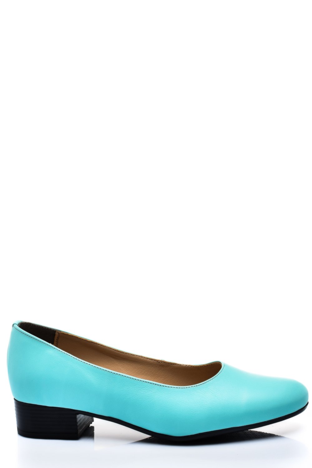 PANTOFI DAMA PIELE NATURALA TURQOISE TOC MIC 2S77040