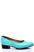 PANTOFI DAMA PIELE NATURALA TURQOISE TOC MIC 2S77040
