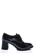 BOTINE DAMA PIELE NATURALA LACUITA NEGRE 2S7712626NPK
