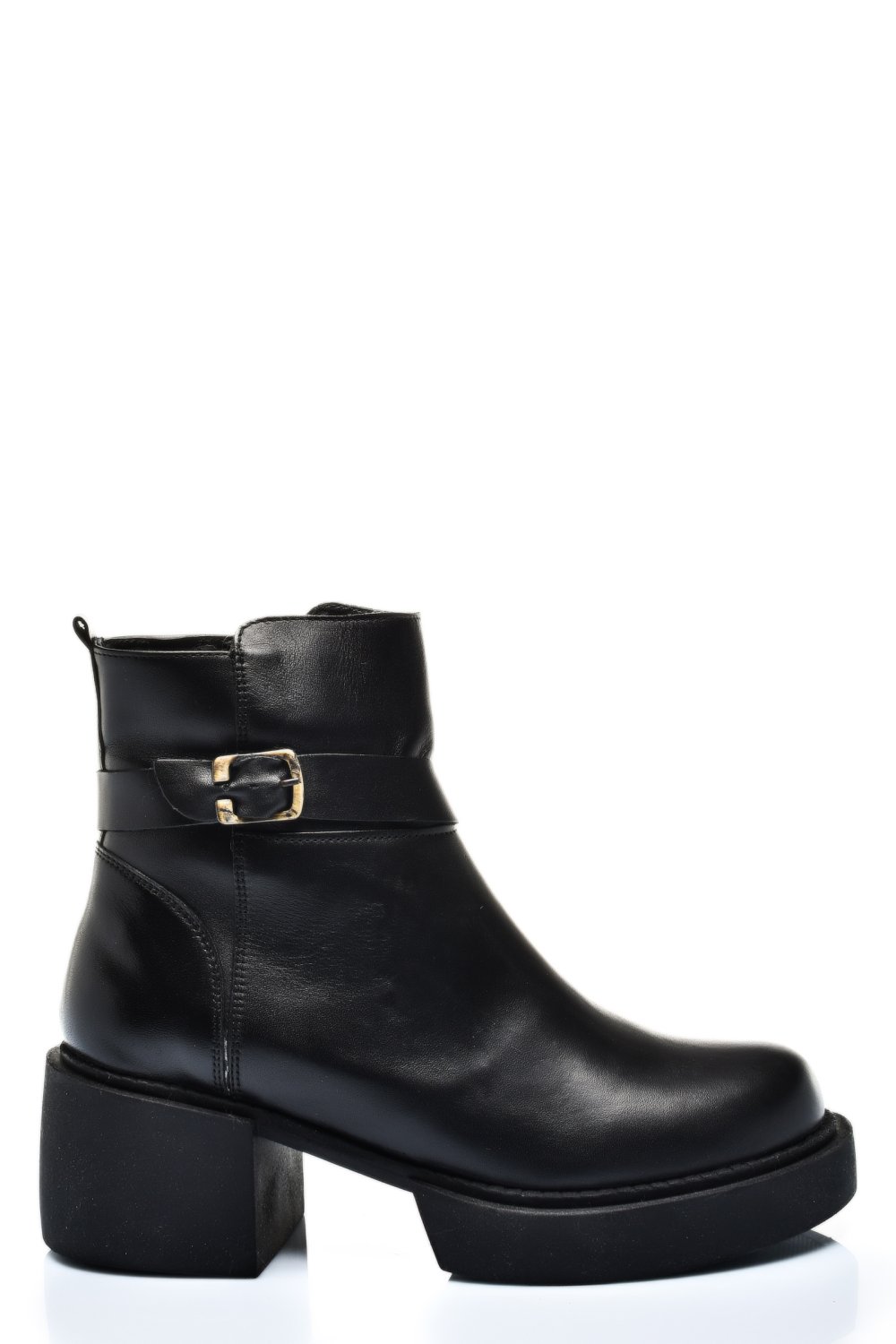 GHETE DAMA PIELE NATURALA NEGRE CU TOC MIC 3S7794