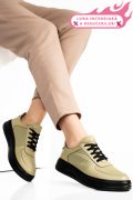 PANTOFI VERZI PIELE NATURALA APCKD330