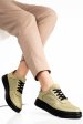 Pantofi verzi piele naturala apckd330