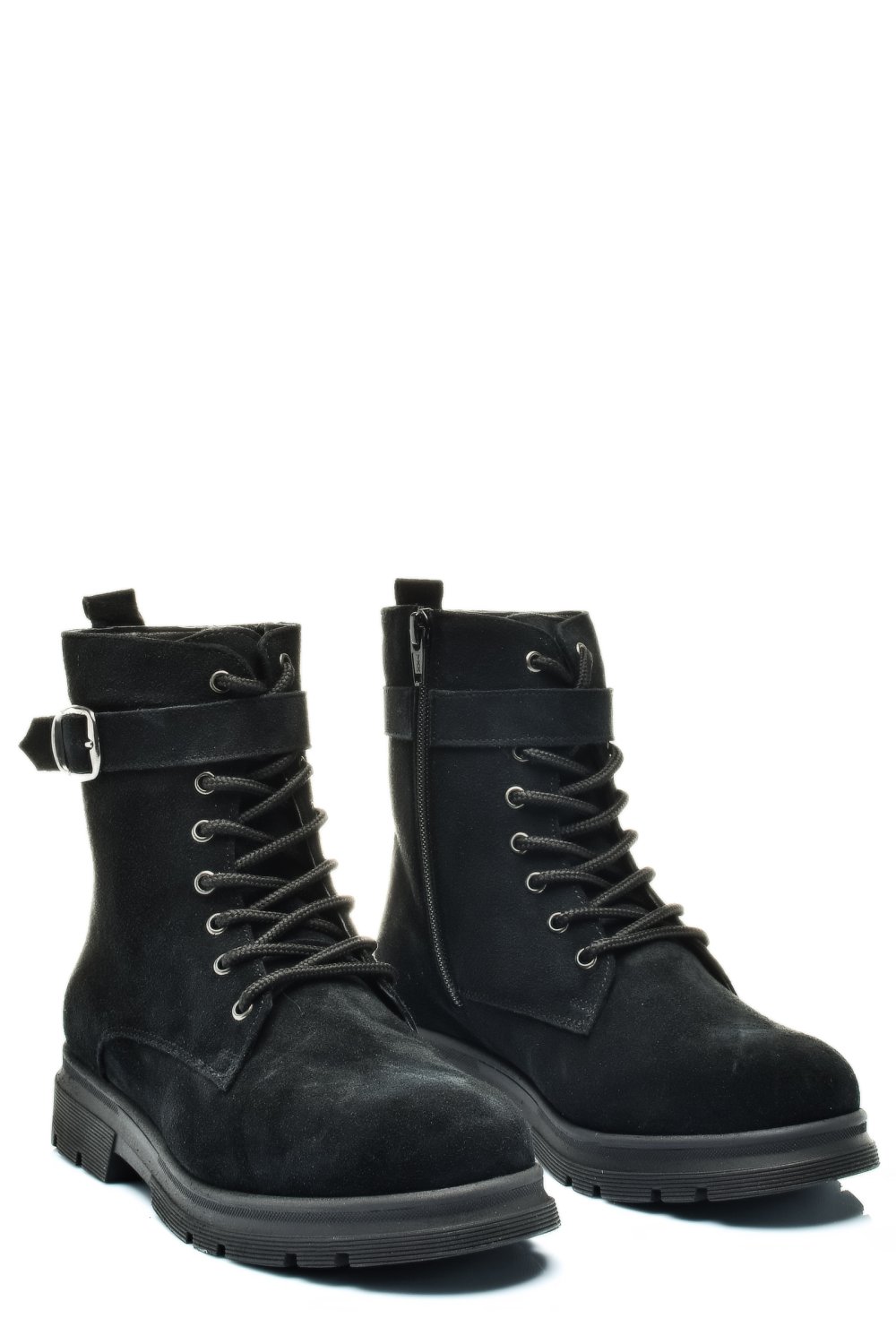 GHETE NEGRE PIELE NATURALA INTOARSA 2S7732-034SP