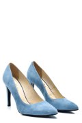 PANTOFI DAMA GUBAN PIELE NATURALA INTOARSA  BLEU 1S77200