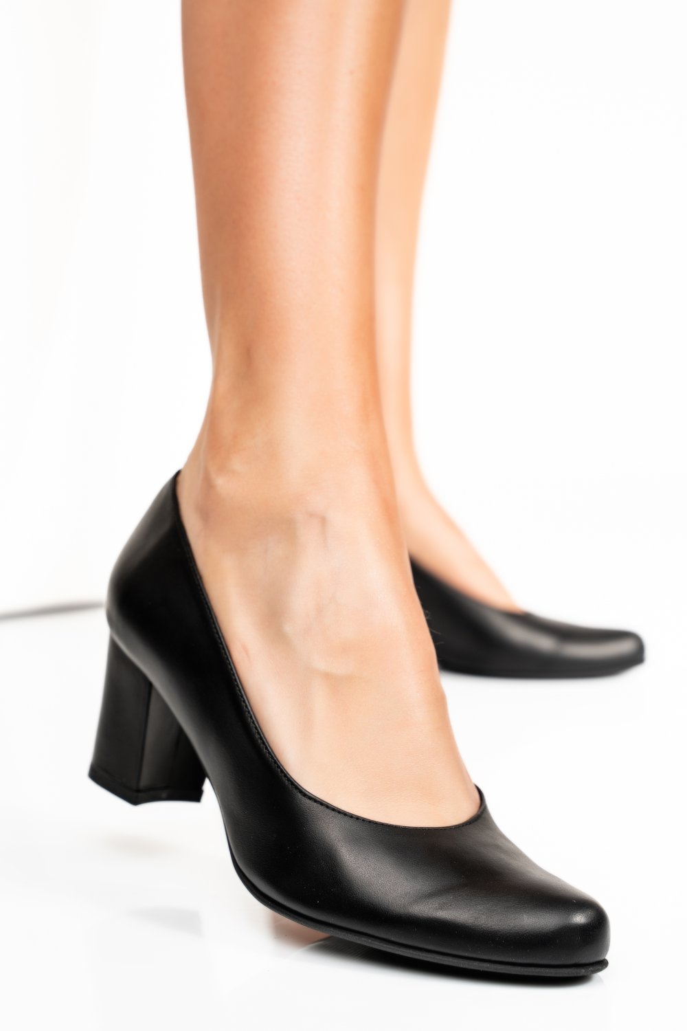 PANTOFI DAMA GUBAN PIELE NATURALA NEGRI 3S77341