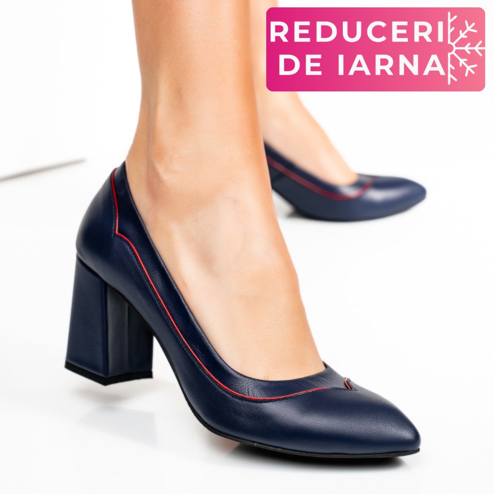 PANTOFI BLEUMARIN PIELE NATURALA 1677AM