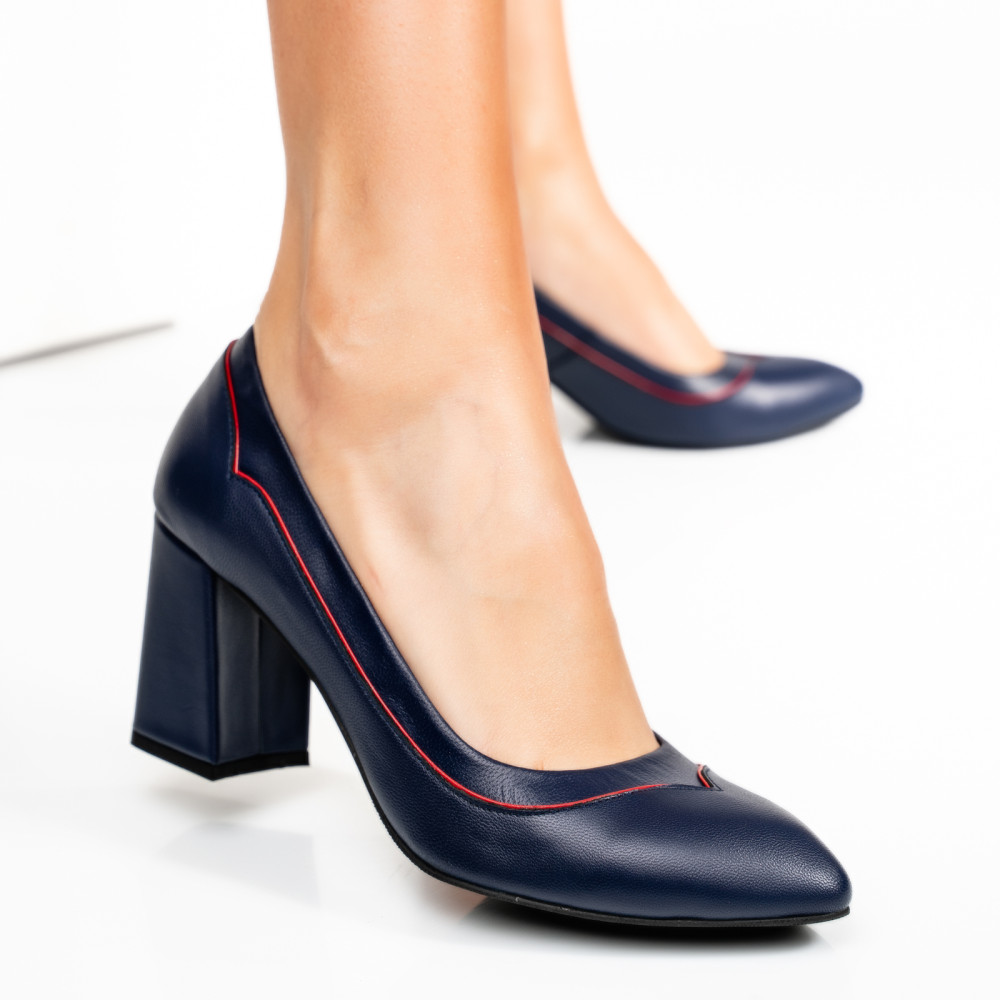 PANTOFI BLEUMARIN PIELE NATURALA 1677AM