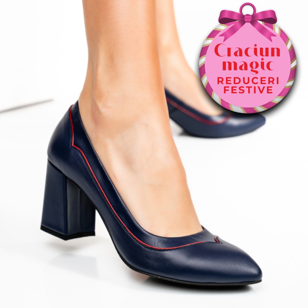 PANTOFI BLEUMARIN PIELE NATURALA 1677AM