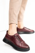 PANTOFI SPORT BORDO PIELE NATURALA 7S77202