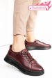 Pantofi sport bordo piele naturala 7s77202