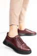 Pantofi sport bordo piele naturala 7s77202
