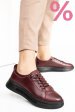 Pantofi sport bordo piele naturala 7s77202