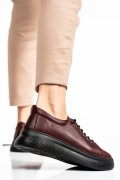 PANTOFI SPORT BORDO PIELE NATURALA 7S77202