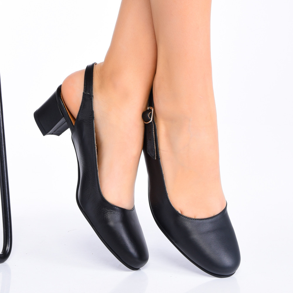 PANTOFI NEGRI PIELE NATURALA 1S77462