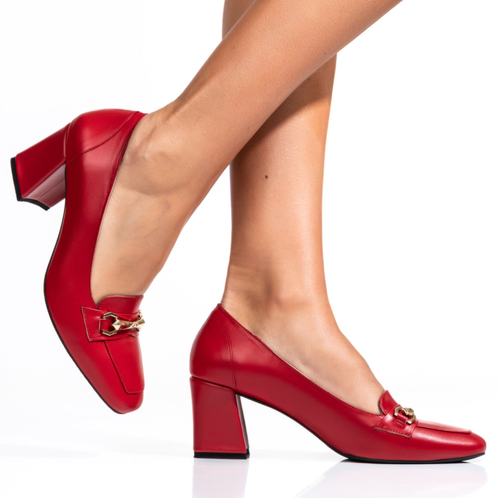 PANTOFI ROSII PIELE NATURALA 1S77709