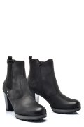 BOTINE DAMA PIELE NATURALA NEGRE CU TOC 2S77854