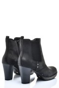 BOTINE DAMA PIELE NATURALA NEGRE CU TOC 2S77854