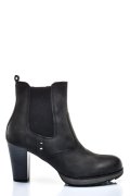 BOTINE DAMA PIELE NATURALA NEGRE CU TOC 2S77854