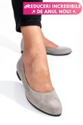 BALERINI GRI PIELE NATURALA INTOARSA 4S7750B