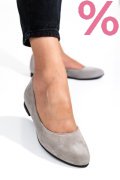 BALERINI GRI PIELE NATURALA INTOARSA 4S7750B