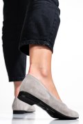 BALERINI GRI PIELE NATURALA INTOARSA 4S7750B