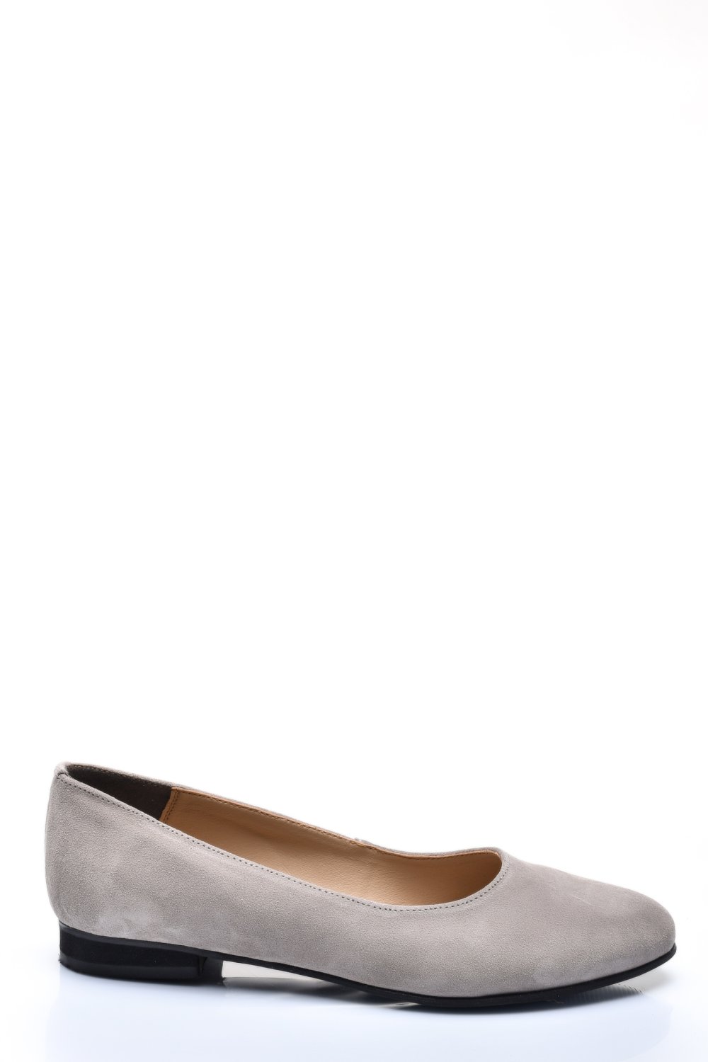 BALERINI GRI PIELE NATURALA INTOARSA 4S7750B