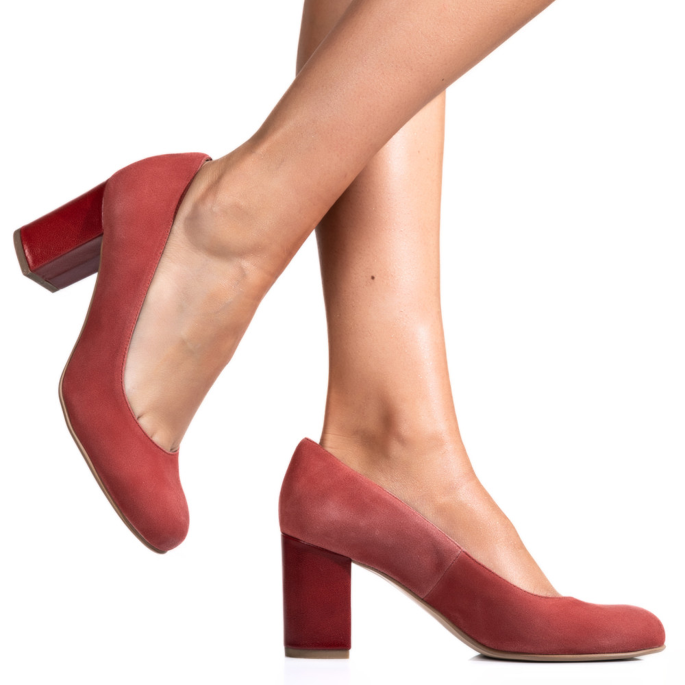 PANTOFI  DAMA GUBAN PIELE NATURALA INTOARSA ROZ 3S77483