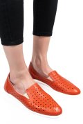ESPADRILE PORTOCALII PIELE NATURALA 1PC15411