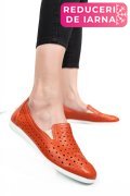 ESPADRILE PORTOCALII PIELE NATURALA 1PC15411