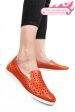 Espadrile portocalii piele naturala 1pc15411