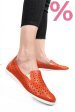 Espadrile portocalii piele naturala 1pc15411