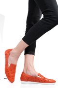 ESPADRILE PORTOCALII PIELE NATURALA 1PC15411