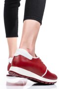 PANTOFI SPORT RED WHITE PIELE NATURALA 1PC12741