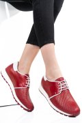 PANTOFI SPORT RED WHITE PIELE NATURALA 1PC12741