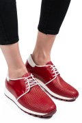 PANTOFI SPORT RED WHITE PIELE NATURALA 1PC12741
