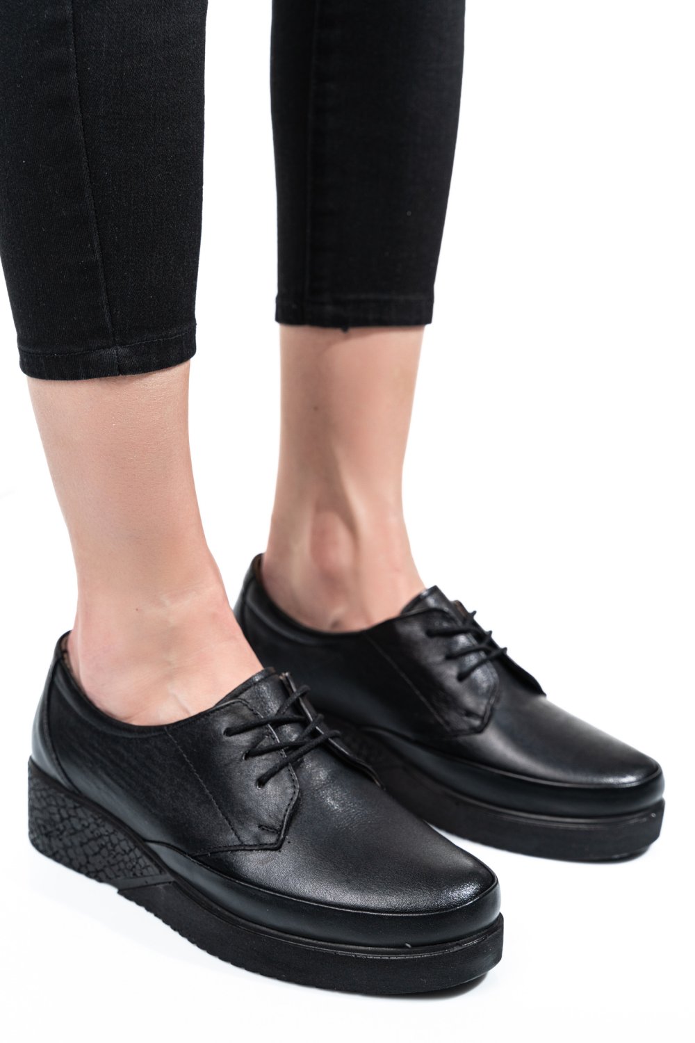 PANTOFI NEGRI PIELE NATURALA 6PC24