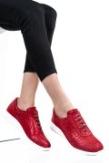 PANTOFI SPORT ROSII PIELE NATURALA 1PC7555