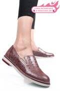 ESPADRILE ROZ SIDEF PIELE NATURALA 1PC14109