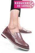 ESPADRILE ROZ SIDEF PIELE NATURALA 1PC14109