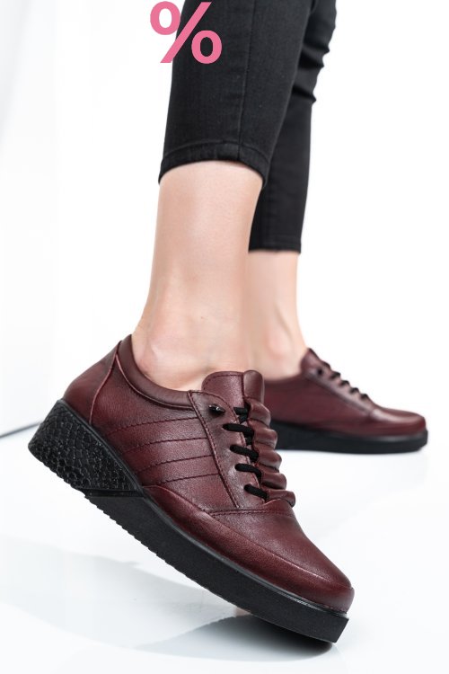 Pantofi bordo piele naturala 2pc034amg