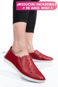 ESPADRILE ROSII PIELE NATURALA 1PC19150