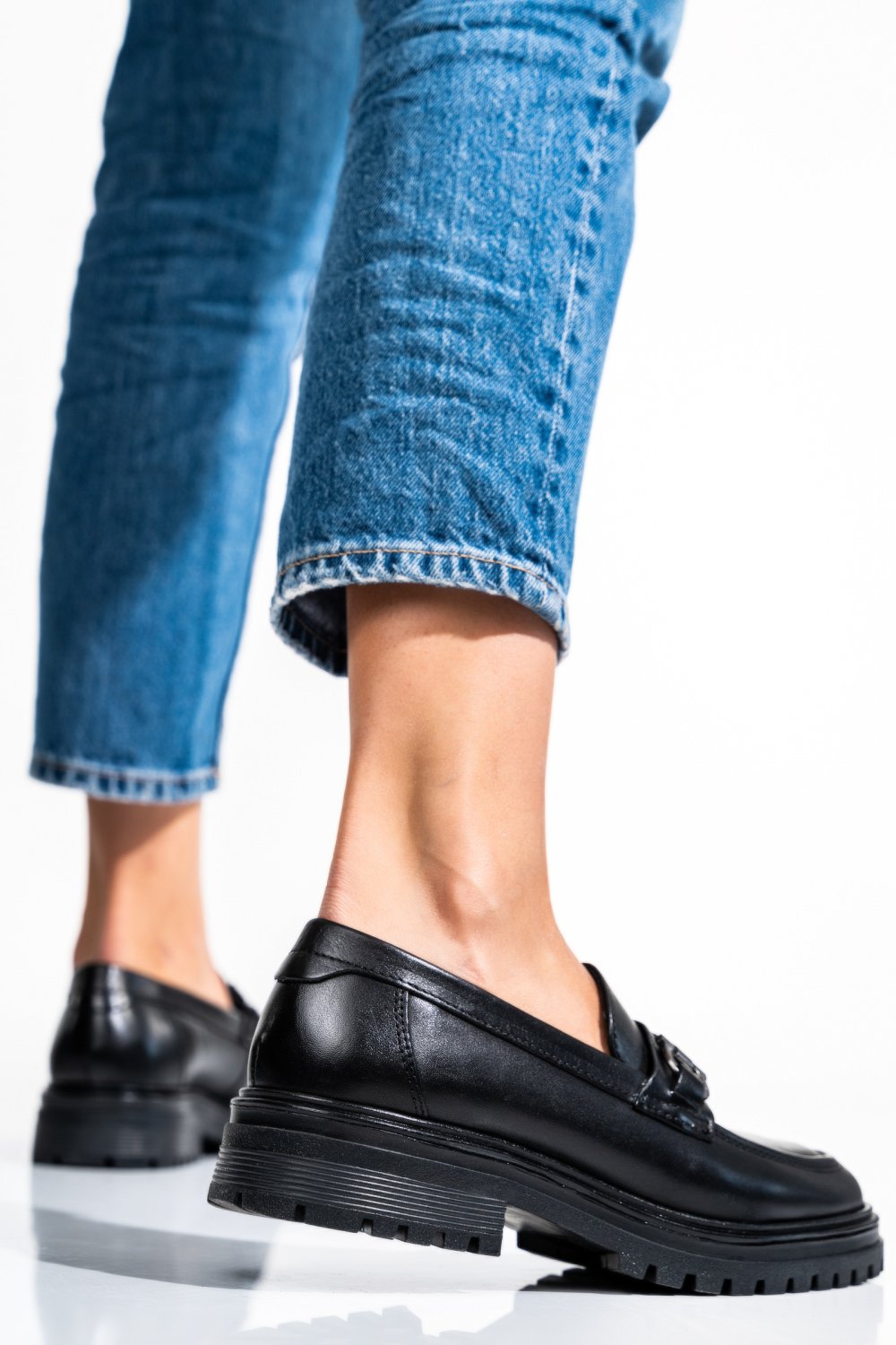 PANTOFI NEGRI PIELE NATURALA UB033207