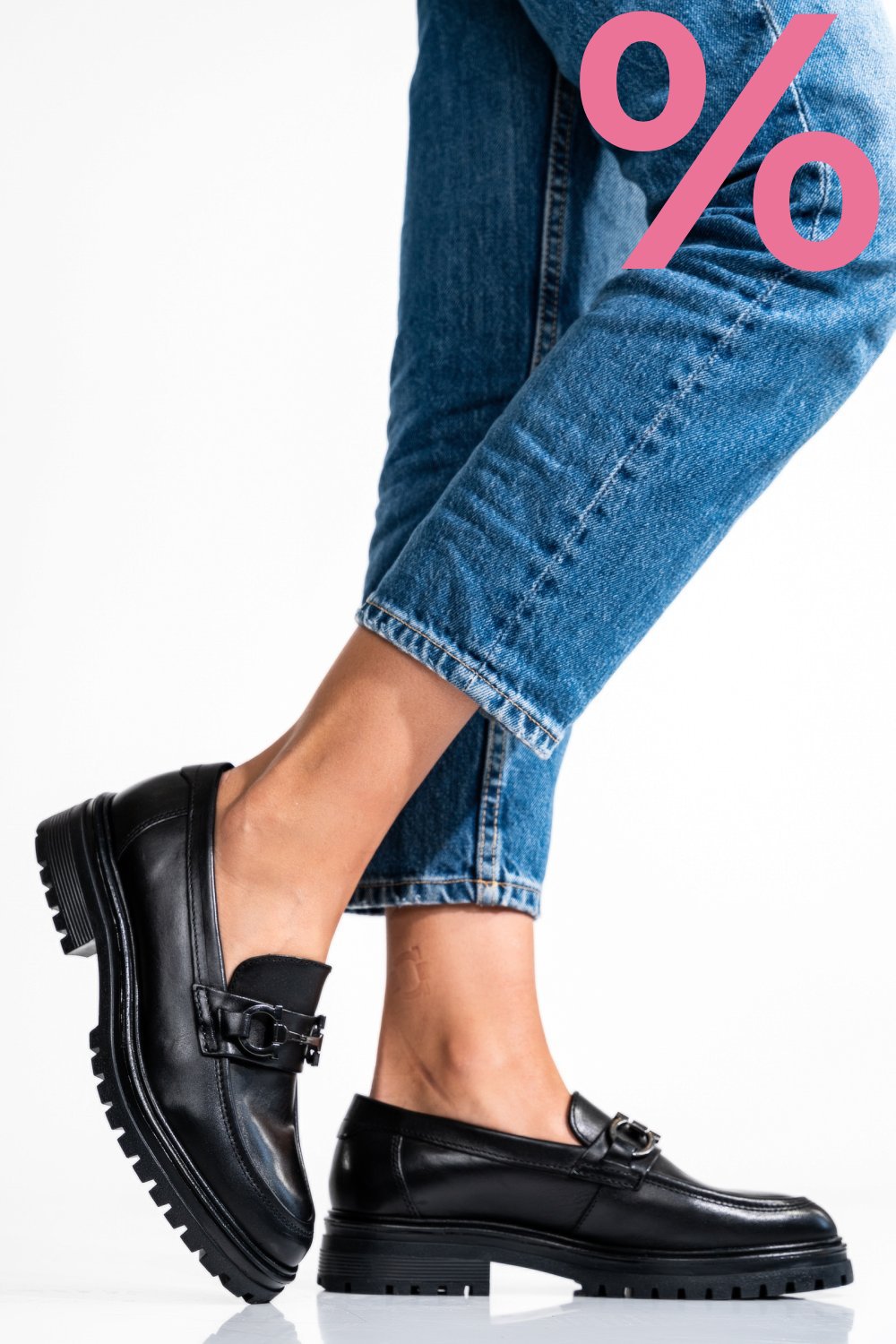 PANTOFI NEGRI PIELE NATURALA UB033207