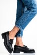Pantofi negri piele naturala ub033207