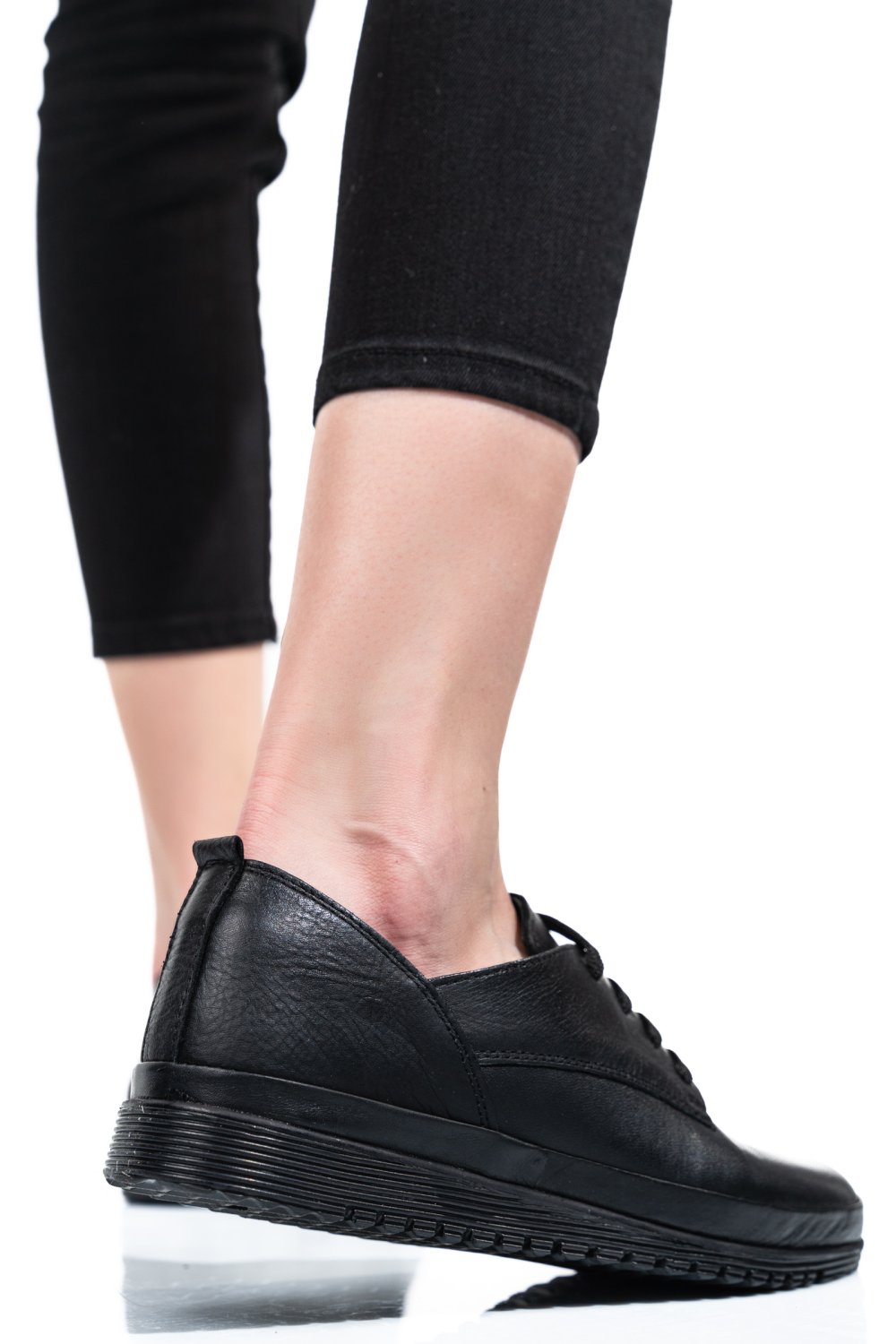 PANTOFI NEGRI PIELE NATURALA 5S7766