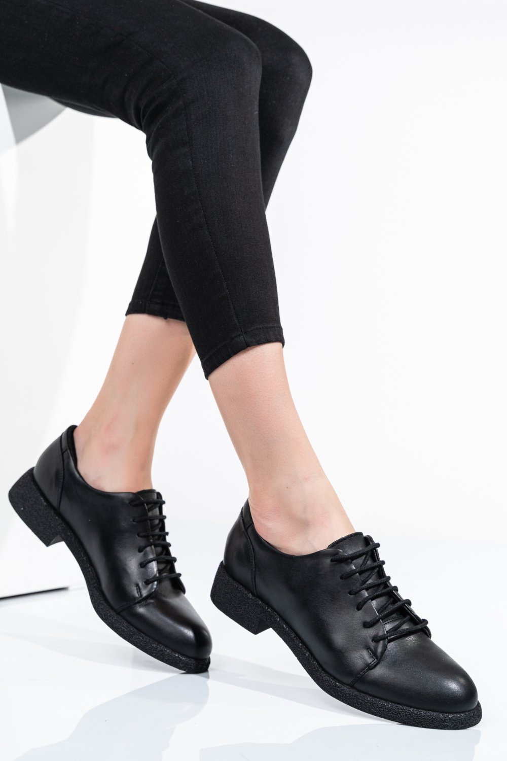 PANTOFI NEGRI PIELE NATURALA 3S7798
