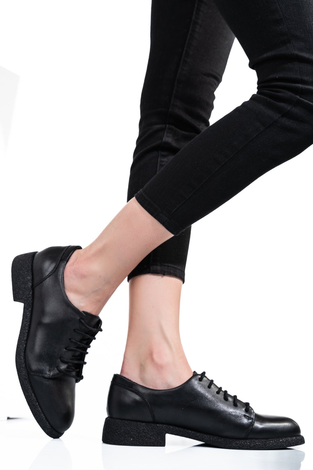 PANTOFI NEGRI PIELE NATURALA 3S7798