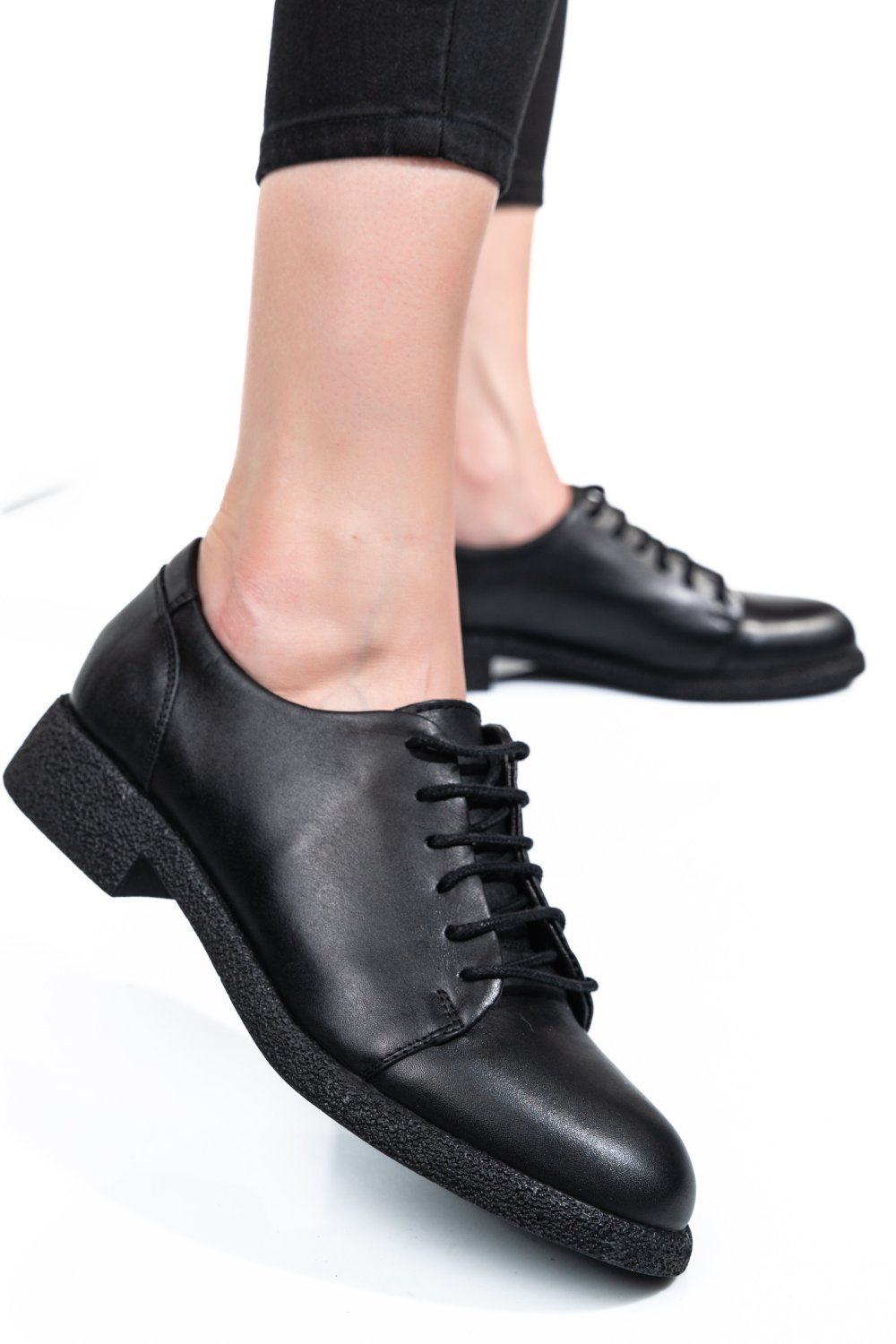 PANTOFI NEGRI PIELE NATURALA 3S7798