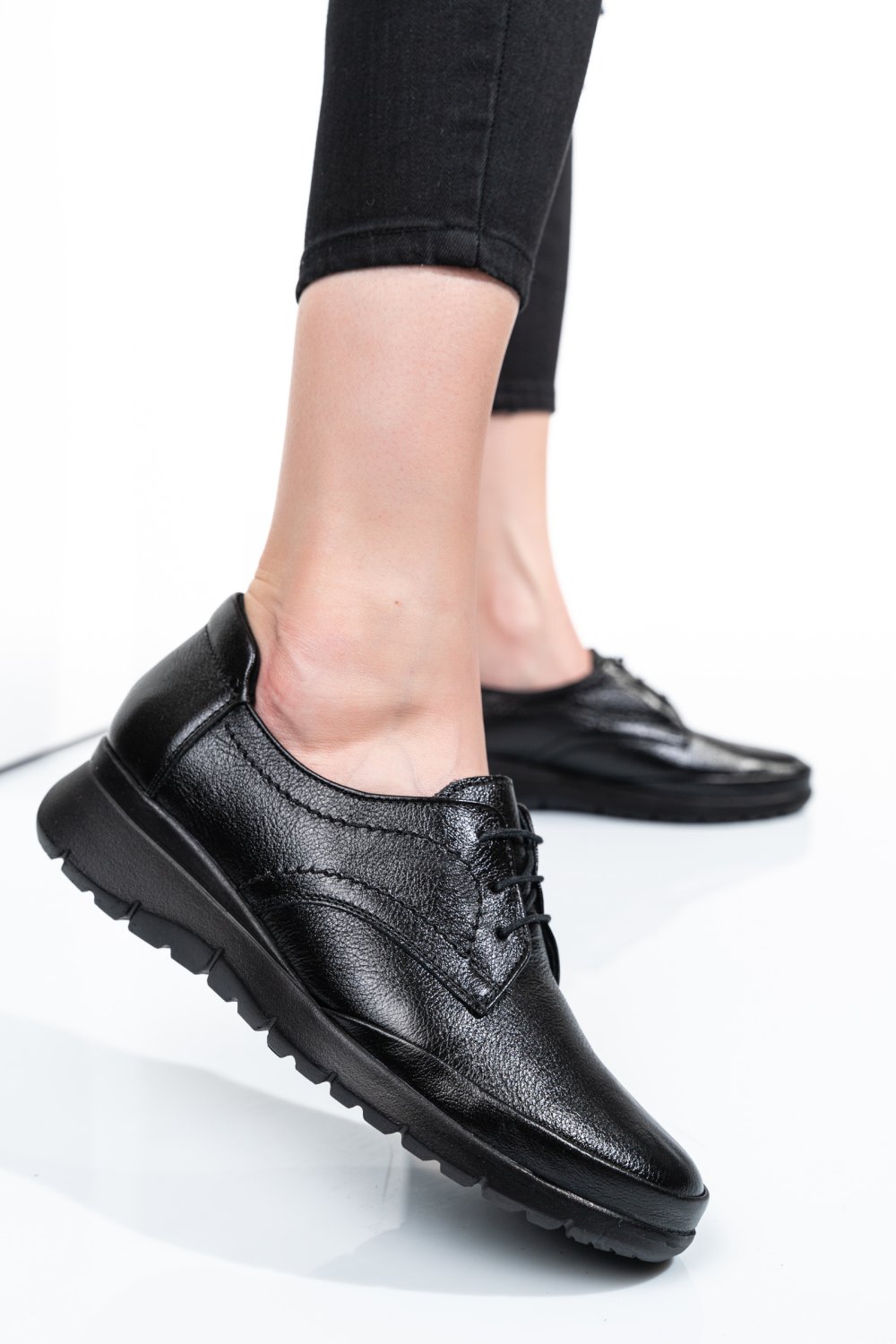 PANTOFI NEGRI PIELE NATURALA 4S7717